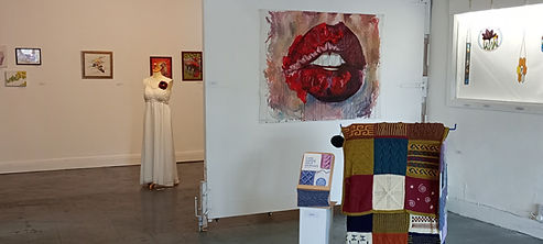 Picture of exhibition works in gallery